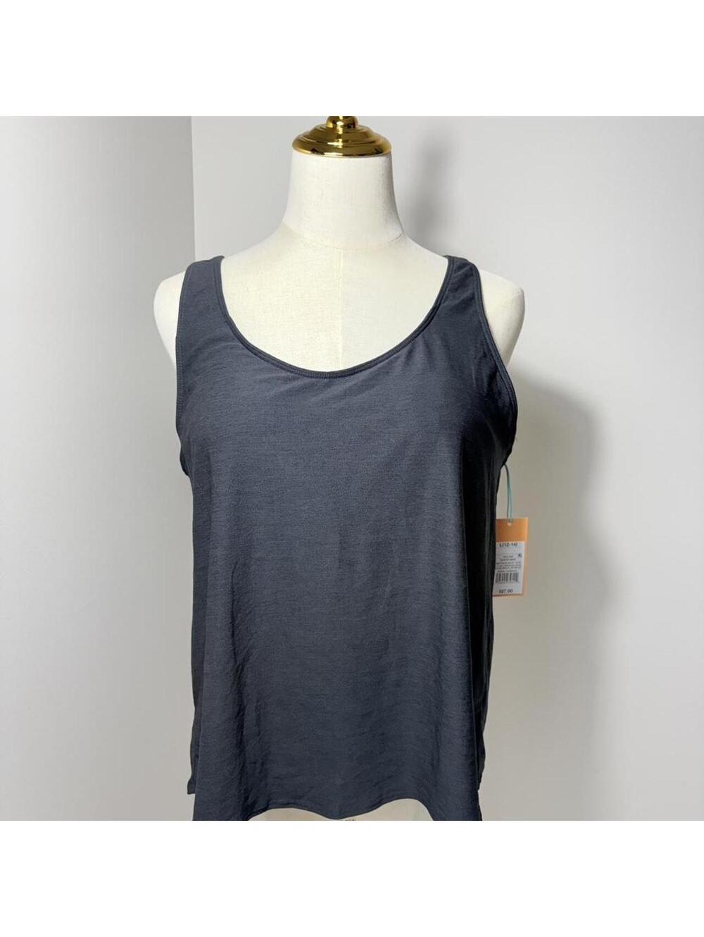 Kona Sol Women's Grey and Black Vests-tanks-cami